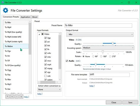 Formatos File Converter