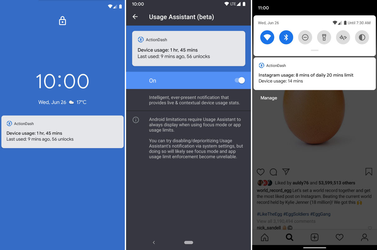 ActionDash 3.0: el Bienestar digital de Action Launcher adelanta a ...