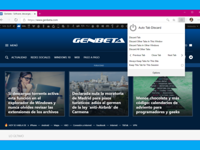 Con esta extensión para Chrome y Firefox puedes reducir el uso de memoria y CPU de tus pestañas en cualquier momento