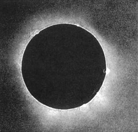 Esta es posiblemente la foto más antigua jamás hecha de un eclipse total de sol en 1851