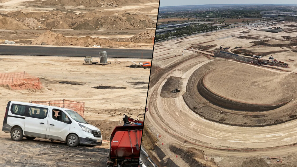 El primer "piloto" del MadRing no han sido Alonso ni Sainz: han sido cuatro obreros en una furgoneta y han terminado estrellados