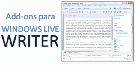 Las mejores extensiones para Windows Live Writer