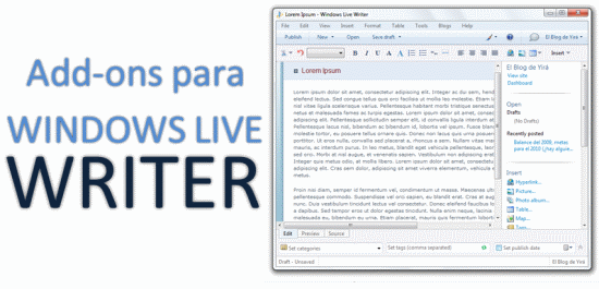 Add ons para WL Writer