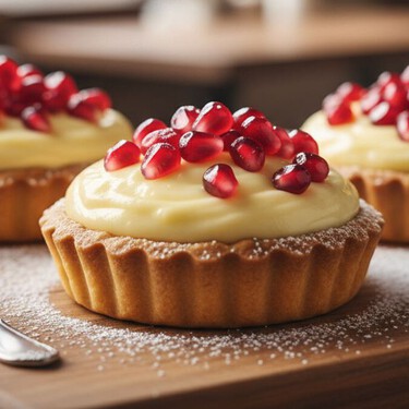 Granada: Aprovecha la temporada y prepara estas tartas rellenas de crema pastelera con esta fruta