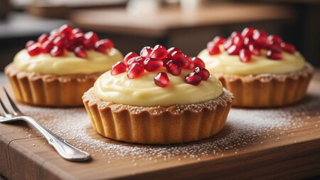 Granada: Aprovecha la temporada y prepara estas tartas rellenas de crema pastelera con esta fruta