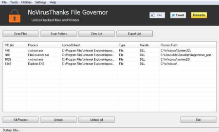 File Governor te ayuda a desbloquear los ficheros en uso de Windows