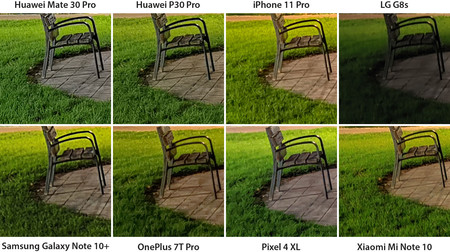 detalles exterior iluminada