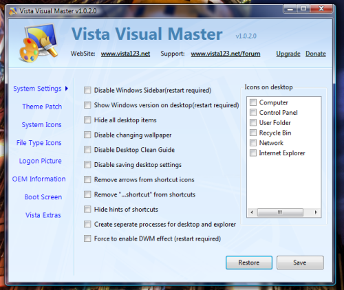 Vista Visual Master