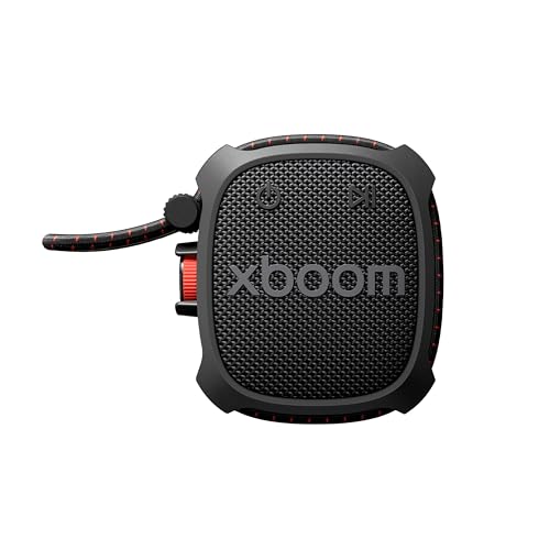 LG xboom Rock by will.i.am | Altavoz Bluetooth | Sonido Exclusivo xboom con diseño Resistente y Compacto | Negro