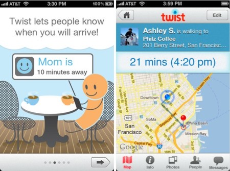 Twist, se acabaron las mentiras al decir cuánto nos queda para llegar a un sitio