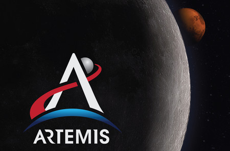Este es el logotipo de Artemisa, el programa que llevará astronautas de nuevo a la Luna en el año 2024