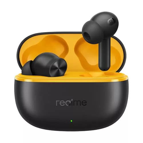 realme Buds T200 Lite Auriculares Inalámbricos, micrófono Dual Al Deep Call Cancelación de Ruido con 12.44mm Bass Driver,hasta 48H de reproducción Auriculares Bluetooth (Negro)