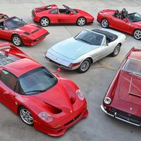 El regalo perfecto: una colección de seis Ferrari descapotables para 'todos los bolsillos' sale a subasta