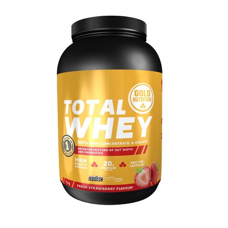 Total Whey 1 kg Fresa Gold Nutrition