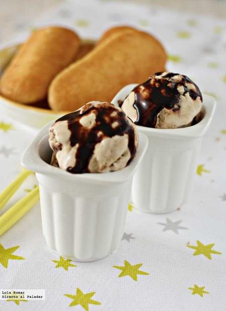 Helado de tiramisú. Receta