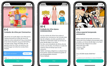 Wallapop y Milanuncios se llenan de cuidadores de niños y recaderos para hacer la compra ante el coronavirus