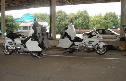 Motos grúa en China