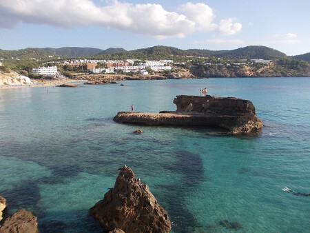 Spanien Ibiza Westkuste Bucht Cala Tarida Schorchel Und Tauchparadies Bis 20 M Unterwassersicht Panoramio