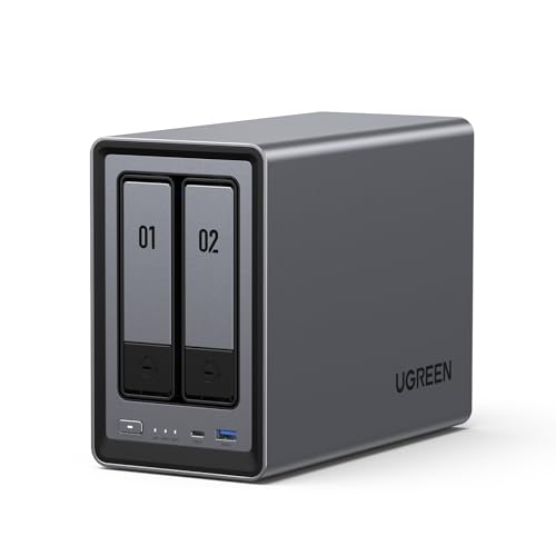 UGREEN NASync DXP2800, NAS de Escritorio de 2 bahías Servidor NAS, 8GB DDR5