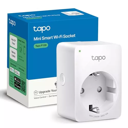 Tapo P100 - Enchufe Inteligente WiFi, Programa Horarios, Control App/Voz