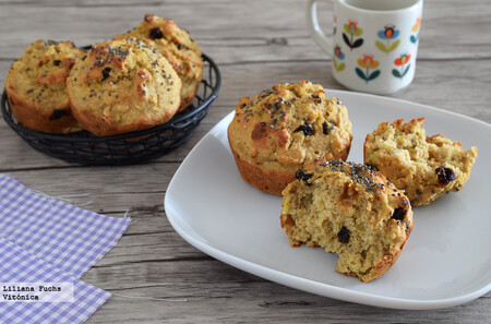 Muffins fitness de plátano y avena: receta saludable sin azúcar