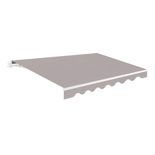 Toldo Retráctil Exterior 300x250cm Gris Poliéster