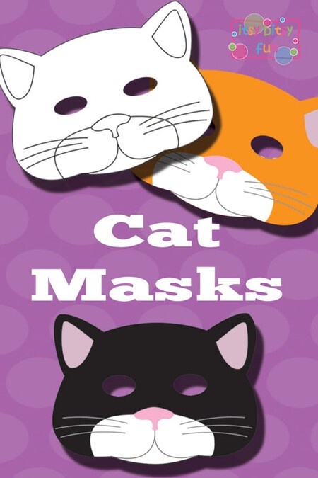 Printable Cat Mask Template To Color