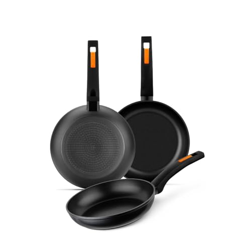 MONIX Fuego | Set 3 sartenes 20-24-28 cm