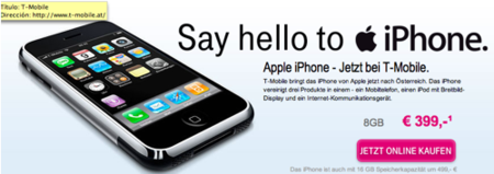 iPhone en Austria e Irlanda