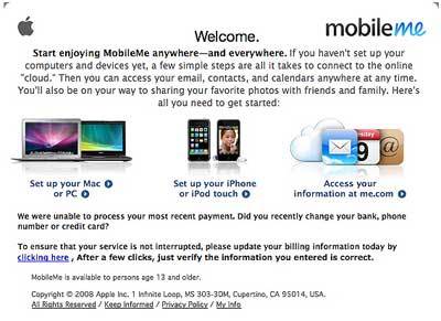 Alerta: Hay que andarse con ojo con algunos correos de MobileMe