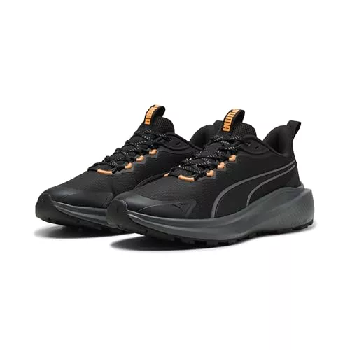 Puma Skyrocket Lite TrailRoad - Tenis Unisex para Correr, Black Heat Fire