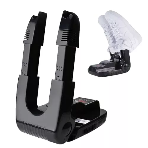 Lotvic Secador de Zapatos Eléctrica, Secadora de Botas y Zapatos, Botas Secadoras con Temporizador, Secador de Botas Eléctrico, Secador de Botas Plegable