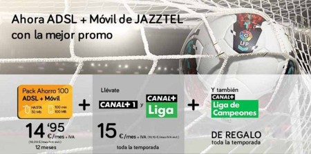 Jazztel renueva su oferta televisiva con el fútbol como eje principal de su apuesta