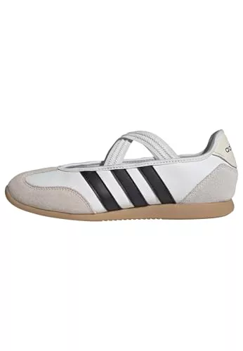 adidas Mujer BARREDA Mary Jane Shoes, Core White/Core Black/Gum 3, 40 EU