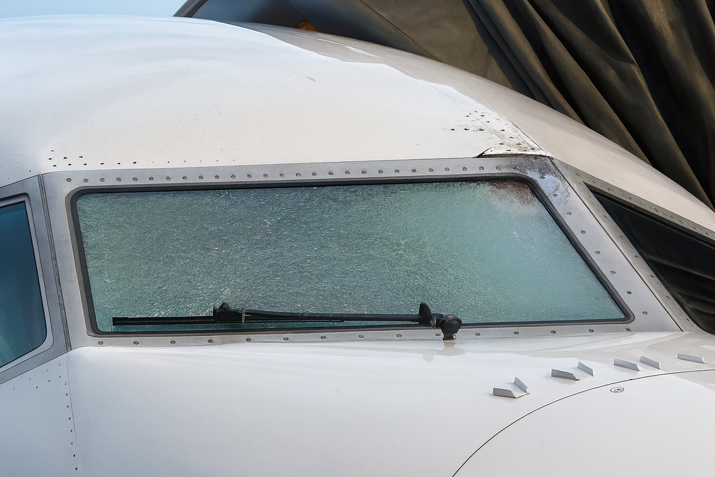 Volaba a 11.000 metros cuando algo destrozó el parabrisas del avión. El piloto dice que fue basura espacial 