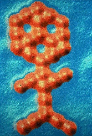 El 'hombre molecular' como homenaje del fallecimiento de Heinrich Rohrer, Premio Nobel de Física