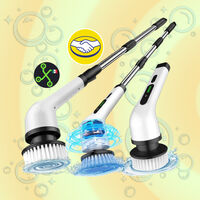 Este cepillo eléctrico hará que no te tengas ni que agachar para limpiar en tu hogar: lo mejor es su precio de solo 359 pesos 