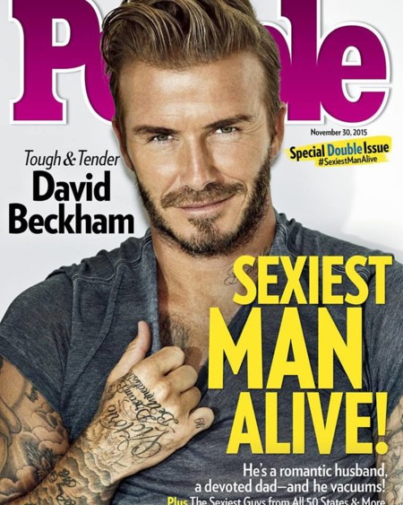 Y David Beckham se convirtió en el hombre más sexy del año, ¡sí!