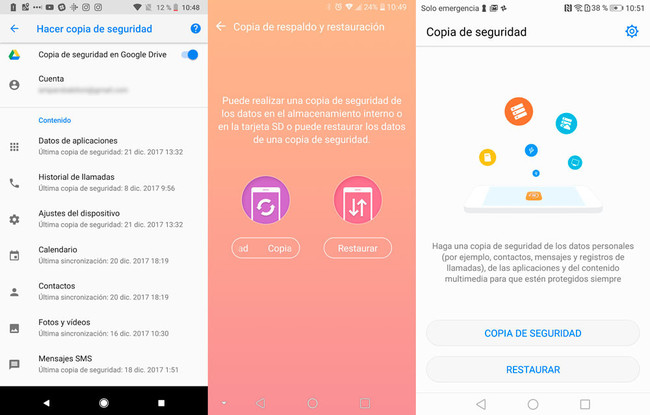 Copias Seguridad Android