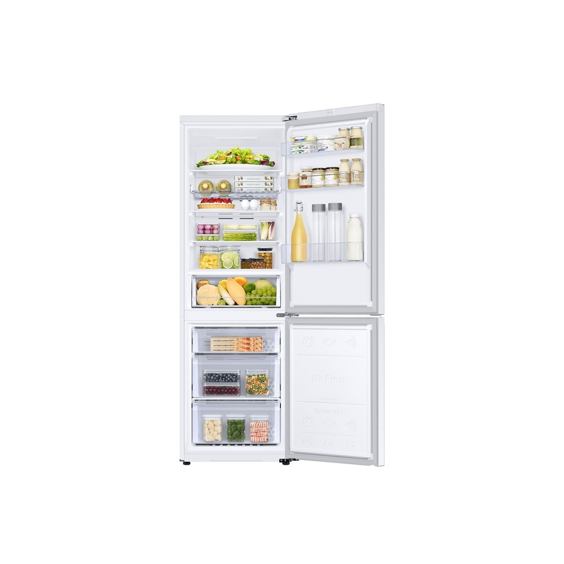 Frigorífico Samsung Combi 185cm 344L Clase E Blanco AI Energy No Frost SpaceMax