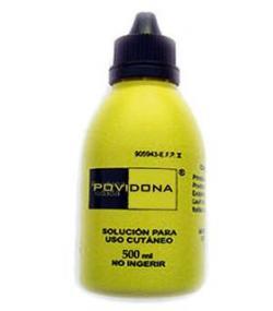 La povidona yodada, antiséptico prohibido