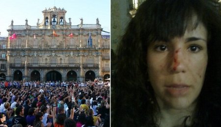 La Policía carga esta vez contra los indignados de Salamanca