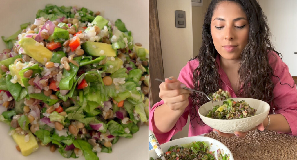 La ensalada proteica con quinoa que puedes preparar en minutos para una comida fresca y saciante 