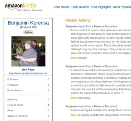 Amazon pone a disposición su red social para los dueños de un Kindle de manera sigilosa