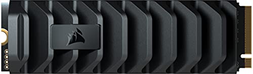 Corsair MP600 PRO XT 2TB Gen4 PCIe x4 NVMe M.2 SSD (Velocidades de Lectura Secuencial de hasta 7.100 MB/s y de Escritura de 6.800 MB/s, TLC NAND de Alta Densidad, Disipador Térmico de Aluminio) Negro