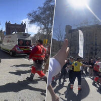 Una ambulancia pedía paso, miles de runners en Barcelona tenían algo más importante que hacer: bajar sus marcas