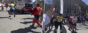 Una ambulancia pedía paso, miles de runners en Barcelona tenían algo más importante que hacer: bajar sus marcas