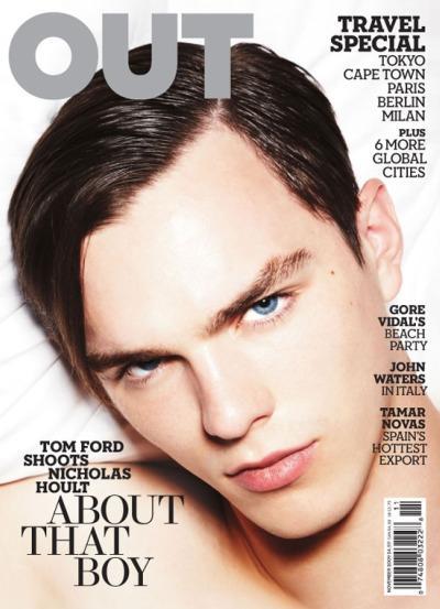 Editorial dedicado a Tom Ford en la revista Out