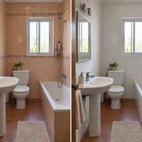 Cambiar los azulejos del baño es un engorro (y muy caro): esta solución es mucho más fácil y elegante 