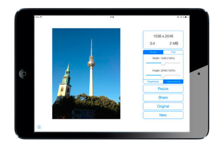 Image Resizer+, redimensionando imágenes desde iOS